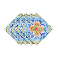 Laural Home Talavera Set Of 4 Napkins, 20 X 20