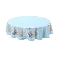 Laural Home Winter Wonderland 70 Round Tablecloth