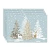 Laural Home Winter Wonderland Set Of 4 Placemats, 13 X 19