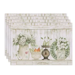 Laural Home French Pears Set Of 4 Placemats, 13 X 19