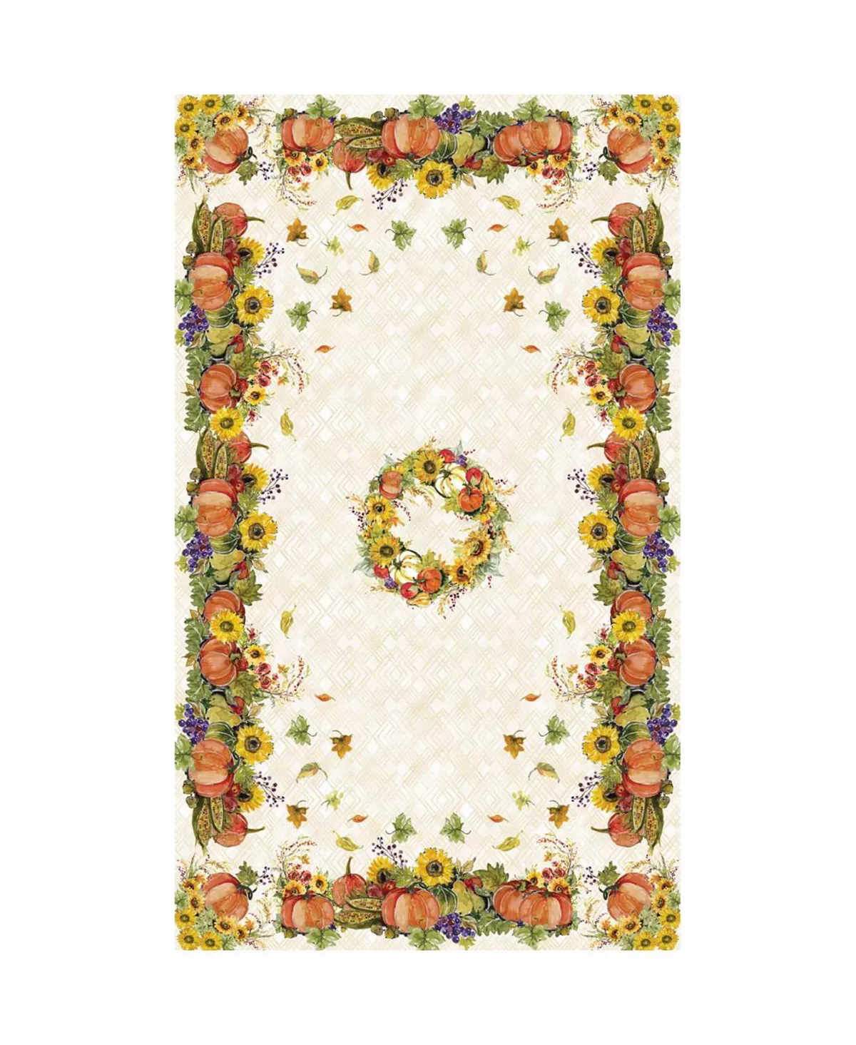 Laural Home Cornucopia Harvest Tablecloth, 70 X 120 - Image 2