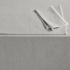 Lenox French Perle 60 X 84 Dove Gray Tablecloth