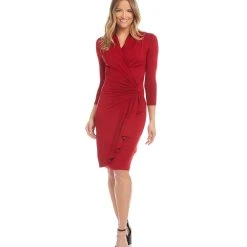 Karen Kane Cascade Wrap Dress