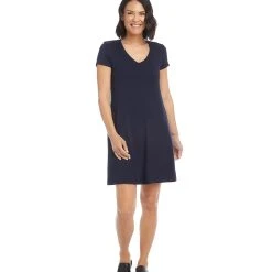 Karen Kane Quinn V Neck Pocket Dress