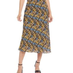 Karen Kane Bias Cut Midi Skirt