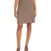 Karen Kane Petite Size Bias Cut Plaid Skirt