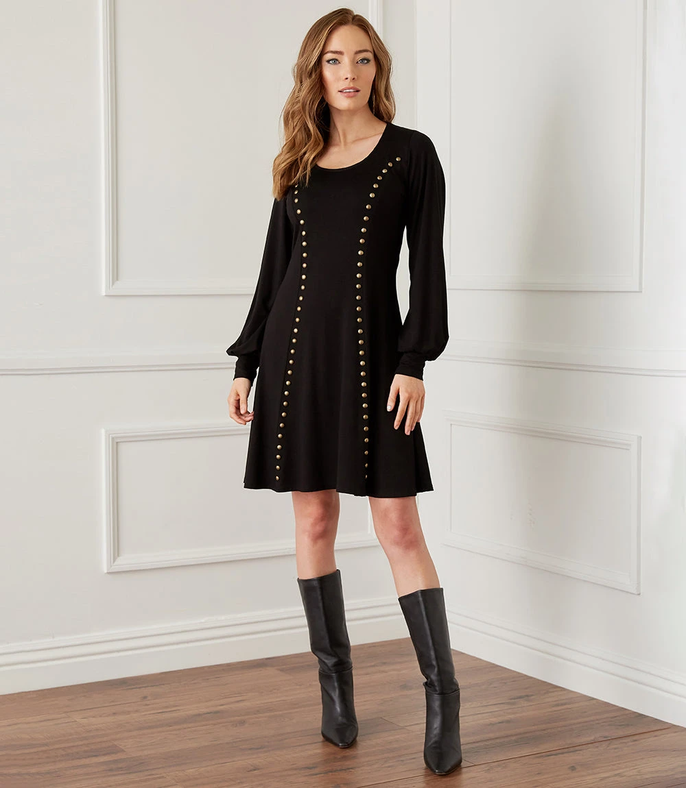 Karen Kane Studded A-Line Dress
