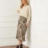Karen Kane Bias Cut Midi Skirt