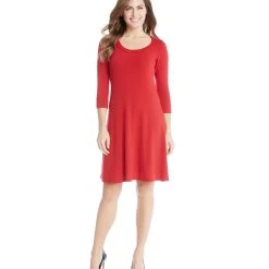 Karen Kane 3/4 Sleeve Sweater Dress