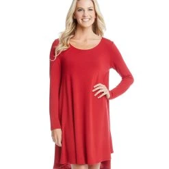 Karen Kane Long Sleeve Maggie Trapeze Dress