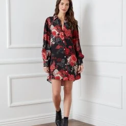 Karen Kane Blouson Sleeve Shirtdress