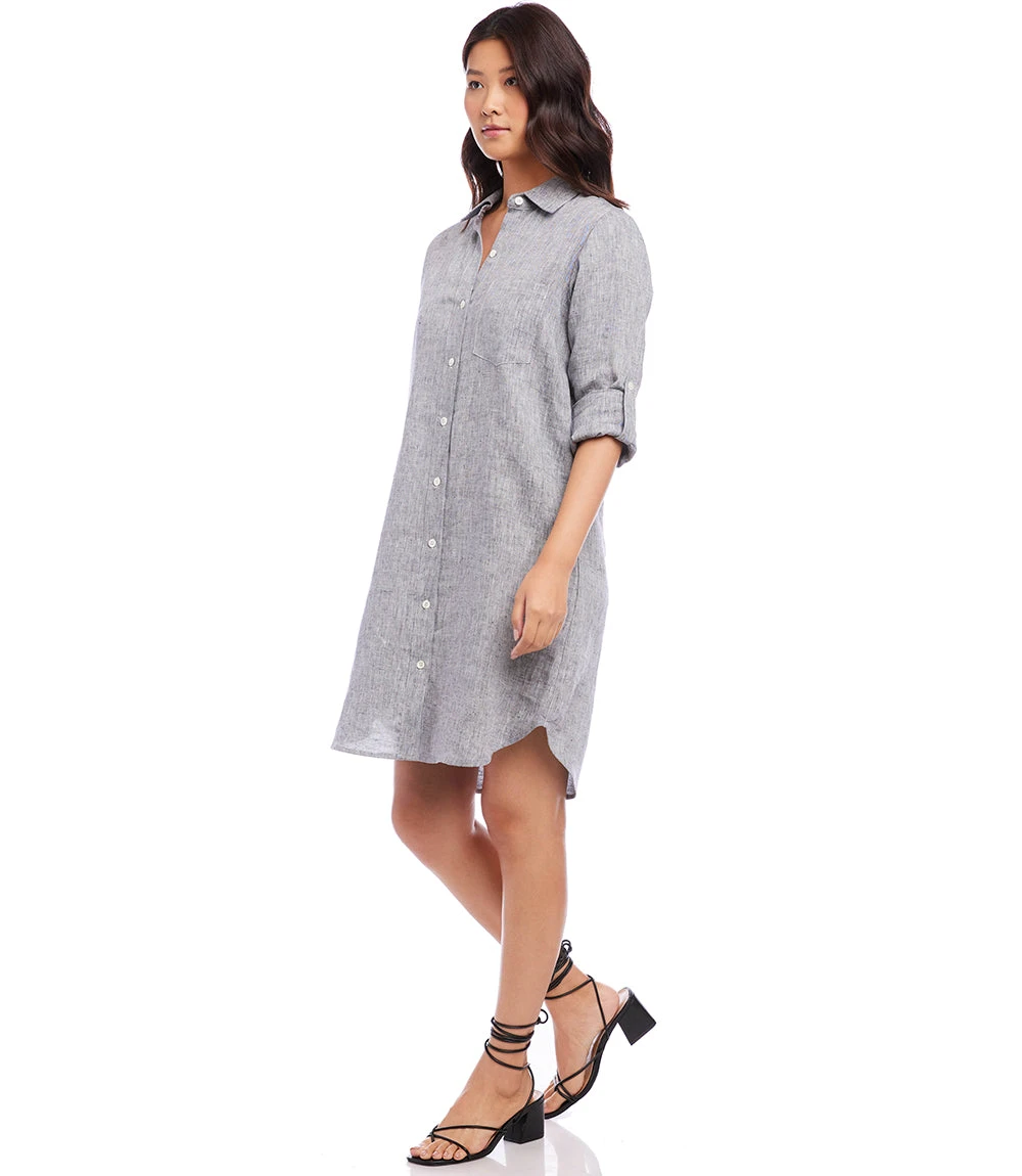 Karen Kane Linen Shirtdress - Image 3