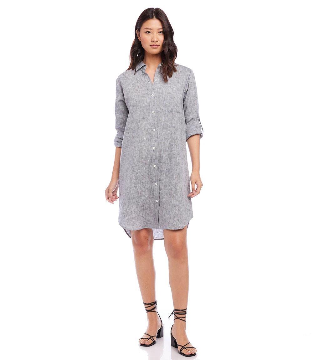 Karen Kane Linen Shirtdress - Image 4