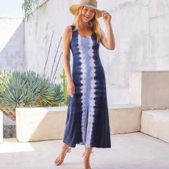 Karen Kane Front-Slit Midi Dress