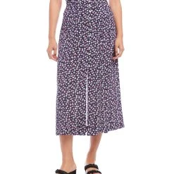 Karen Kane Petite Size Button Front Midi Skirt