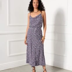 Karen Kane Button Front Midi Skirt