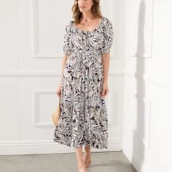 Karen Kane Puff Sleeve Dress