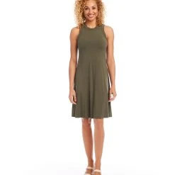 Karen Kane High Neck A-Line Dress