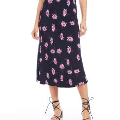Karen Kane Bias Cut Midi Skirt