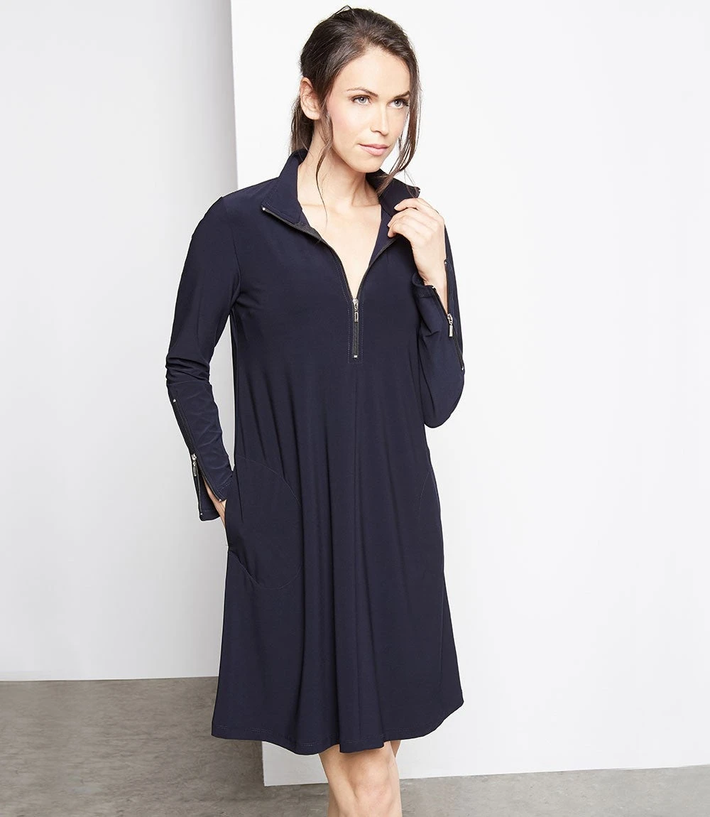 Karen Kane Zip Up Travel Dress